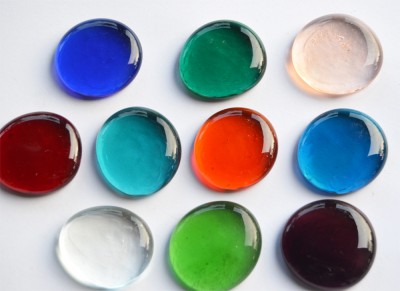 Glasnuggets 32-37mm bunt transparent XL 200g, ca. 10 St. Glasnuggets 32-37mm bunt transparent XL 200g, ca. 10 St.