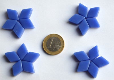 Mosaiksteine Raute blau ca. 11x18mm 36 gr. ca. 22 St.
