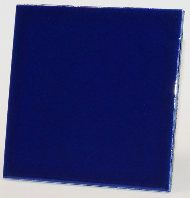 Keramische Fliesen 10x10cm, 4mm stark, dunkelblau 3 St., ca. 240g.