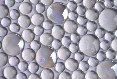 Glasnuggets Weißmix, 3 versch. Größen 12-35mm, 310g., ca.70St.