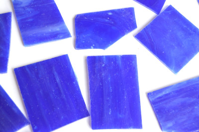 Tiffany Glas kobaltblau 200g. Glasstücke ca. 15-17St.