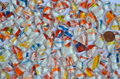 Glasmosaiksteine softglas unregel. Muster N780, 100g ca. 60St. Glasmosaiksteine softglas unregel. Muster N780, 100g ca. 60St.