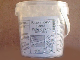 Fugenmasse CG2 Weiß mit Becher zum Mosaik Basteln 1Kg