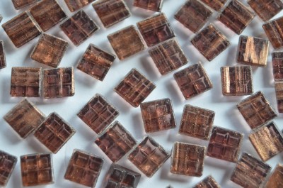 Mini Mosaik mit Flimmer lila 1x1 cm 300 St.- ca.204g