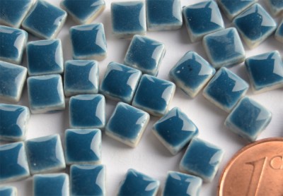 Mini Mosaiksteine azurblau, 5x5mm, 20g - ca. 120-150 St.