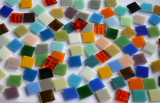 Glas Mosaiksteine Mixbunt 2x2 cm, 30 Farben 100 St. ca. 290g Glas Mosaiksteine Mixbunt 2x2 cm, 30 Farben 100 St. ca. 290g
