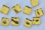 Goldmosaik Gelbgold mit Struktur (gehämmert) 1x1cm 10 St.- ca.9g Goldmosaik Gelbgold mit Struktur (gehämmert) 1x1cm 10 St.- ca.9g