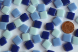 Fantasy Mosaiksteine 1x1cm Blaumix 200g. ca.200 St. Fantasy Mosaiksteine 1x1cm Blaumix 200g. ca.200 St.