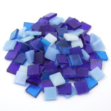 Tiffany Glas Blaumix 1x1cm 200g. ca. 300 St. Tiffany Glas Blaumix 1x1cm 200g. ca. 300 St.