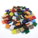 Tiffany Glas bunt opak 1,5x1,5cm 200g. ca. 130 St. Tiffany Glas bunt opak 1,5x1,5cm 200g. ca. 130 St.
