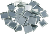 Spiegel Mosaiksteine silber 2x2cm 125g. ca. 40 Stück