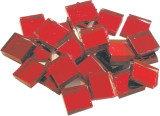 Spiegel Mosaiksteine rot 2x2cm 125g. ca. 40 Stück