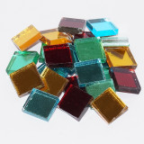 Spiegelmosaik bunt mixN2, 2x2cm Stärke 3-4mm, 125g ca. 40 St. Spiegelmosaik bunt mixN2, 2x2cm Stärke 3-4mm, 125g ca. 40 St.