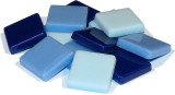 Fantasy Mosaiksteine 2x2cm Blaumix 200g. ca. 45 St.
