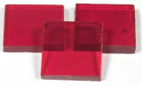 Tiffany Glas rubin 1x1cm transparent 200g. ca. 300 St.