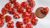 Schmuck Mosaiksteine Herz rot Durchmesser 1 cm, 5 St.- ca. 2g Schmuck Mosaiksteine Herz rot Durchmesser 1 cm, 5 St.- ca. 2g