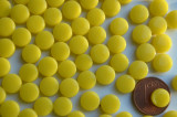 Mini Mosaiksteine glänzend rund 8mm gelb 100 St.-ca. 40g Mini Mosaiksteine glänzend rund 8mm gelb 100 St.-ca. 40g