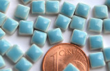 Mini Mosaiksteine hellblau, 5x5mm, 20g - ca. 120-150 St. Mini Mosaiksteine hellblau, 5x5mm, 20g - ca. 120-150 St.