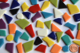 Glas Mosaiksteine unreg. bunt 1-2cm frostsicher 100g ca. 45-50St Glas Mosaiksteine unreg. bunt 1-2cm frostsicher 100g ca. 45-50St