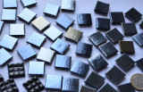 Glas Mosaiksteine schwarz hochglänzend 2x2 cm 50 St.- ca. 145g Glas Mosaiksteine schwarz hochglänzend 2x2 cm 50 St.- ca. 145g