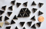 Mosaiksteine dreieckig Seitenlänge ca.14mm schwarz 50g ca.50 St. Mosaiksteine dreieckig Seitenlänge ca.14mm schwarz 50g ca.50 St.