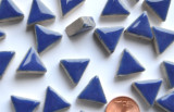 Mosaiksteine dreieckig Seitenlänge ca. 14mm blau 50g ca.50 St. Mosaiksteine dreieckig Seitenlänge ca. 14mm blau 50g ca.50 St.