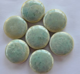 Keramik Mosaiksteine rund N20 mit Effekt ca. 20mm, 10 St.- 30g Keramik Mosaiksteine rund N20 mit Effekt ca. 20mm, 10 St.- 30g