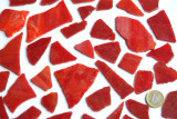 Tiffanybruch Mixrot Tiffany Glas 200g Glasstücke ca. 20-30St.