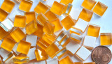 Mosaiksteine (Soft-Glas) orange 1x1 cm 220 St.- ca. 180g. Mosaiksteine (Soft-Glas) orange 1x1 cm 220 St.- ca. 180g.