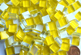 Mosaiksteine (Soft-Glas) gelb 1x1 cm 220 St.- ca. 180g. Mosaiksteine (Soft-Glas) gelb 1x1 cm 220 St.- ca. 180g.