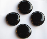 Dekosteine XL 32-37mm schwarz opak nicht transparent 4 Stück ca. 70g. Dekosteine XL 32-37mm schwarz opak nicht transparent 4 Stück ca. 70g.