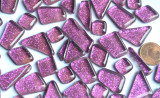 Glitter Mosaiksteine unregelmäßig lila 100g ca. 60 St. Glitter Mosaiksteine unregelmäßig lila 100g ca. 60 St.