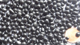 Deko Mosaiksteine Glaskiesel 3-10mm schwarz opak 100g ca. 600