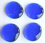 Glasnuggets XL 32-37mm kobaltblau transparent 4 St. ca. 65g