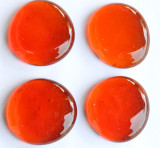 Glasnuggets XL 32-37mm orange transparent 4 St. ca. 65g