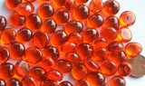 Deko Mosaiksteine Glasnuggets 10-12mm orange 70g ca.50St.