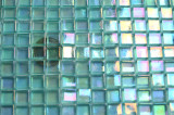 Mosaiksteine türkis transp. mit Regenbogenschimmer 1x1cm, 60 St.- ca50g Mosaiksteine türkis transp. mit Regenbogenschimmer 1x1cm, 60 St.- ca50g