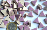 Mosaiksteine dreieckig Seitenlänge ca. 14 mm lila 50g ca.50 St. Mosaiksteine dreieckig Seitenlänge ca. 14 mm lila 50g ca.50 St.