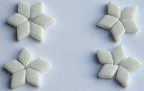 Mosaiksteine Raute weiß ca. 11x18mm 36 gr. ca. 22 St.