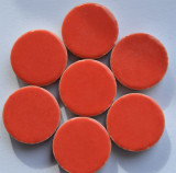 Keramik Mosaiksteine rund glanzend 17-18 mm rot 50 St.- 100g