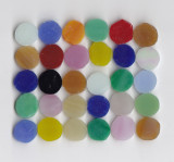 Tiffany-Glasmosaik rund 1cm Buntmix 30 St.- ca. 24g. Tiffany-Glasmosaik rund 1cm Buntmix 30 St.- ca. 24g.