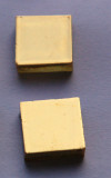 Goldmosaik glatt 2x2cm 2 St.- ca. 6g.