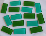 Glas Mosaiksteine Grünmix 2,5x5cm 33 St.- ca. 380g Glas Mosaiksteine Grünmix 2,5x5cm 33 St.- ca. 380g