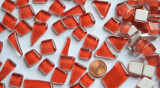 Glas Mosaiksteine unregelm. (Soft-Glas) rot 200g ca.130-150St. Glas Mosaiksteine unregelm. (Soft-Glas) rot 200g ca.130-150St.