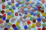 Tiffany Glas Mosaiksteine Buntmix 1x1cm 150g. ca 210 St. Tiffany Glas Mosaiksteine Buntmix 1x1cm 150g. ca 210 St.