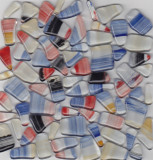 Glas Mosaiksteine unregelm. Muster Nr.900, 100g ca. 60St. Glas Mosaiksteine unregelm. Muster Nr.900, 100g ca. 60St.