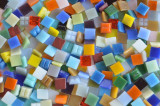 Glas Mosaiksteine Buntmix 1x1cm 30 Farben 200g., ca. 300 Stück Glas Mosaiksteine Buntmix 1x1cm 30 Farben 200g., ca. 300 Stück