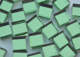 Spiegelsteine Klassik-Grün 1x1cm Stärke 4mm 100 St.- ca. 85g.