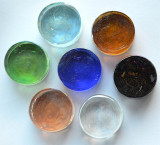 Deko Mosaiksteine irisierend rund 2cm Buntmix 7 St.- ca. 37g Deko Mosaiksteine irisierend rund 2cm Buntmix 7 St.- ca. 37g