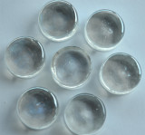 Deko Mosaiksteine irisierend rund 2cm weiß transp. 7 St.-ca. 37g Deko Mosaiksteine irisierend rund 2cm weiß transp. 7 St.-ca. 37g